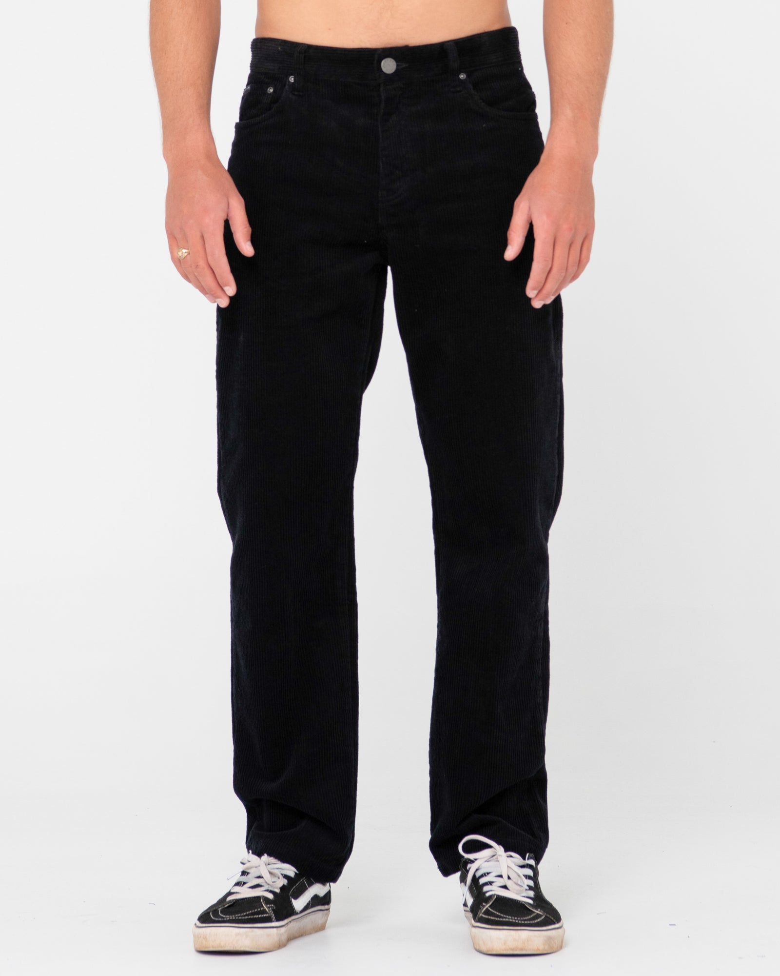 Mens Moncler black Relaxed Corduroy Trousers | Harrods # {CountryCode}